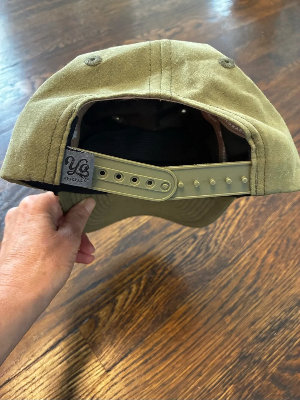 Camp Day Kids Olive Green Baseball Cap